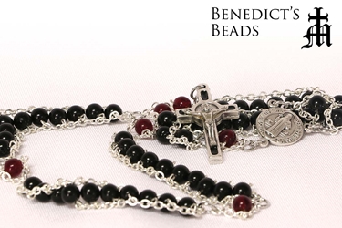 Raven Ladder Rosary Benedicts Beads, Benedictine College, Atchison, KS, ladder rosary, rosary, Catholic, raven rosary, Ravens, BC, Newman Guide, Benedictine, St. Benedict, St. Benedicts Abbey