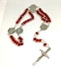 Red St. John Paul II Ladder Rosary - 