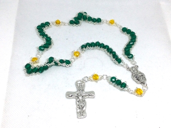 St. Jude the Apostle Ladder Rosary custom, build your own, Catholic, ladder rosaries, rosaries, 5-decade rosaries, czech glass, Jude the Apostle, Catholic, St. Jude, impossible causes,